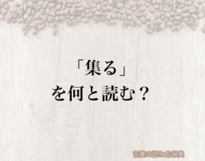 「集る」の読み方と意味とは?「あつまる」と「たかる」のどちら?正しい読み方について詳しく解釈 | 言葉の読み方辞典